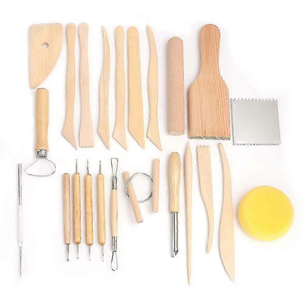 23pcs Pottery Clay Sculpture Carving Modeling Ceramic Hobby Art Craft DIY Tools