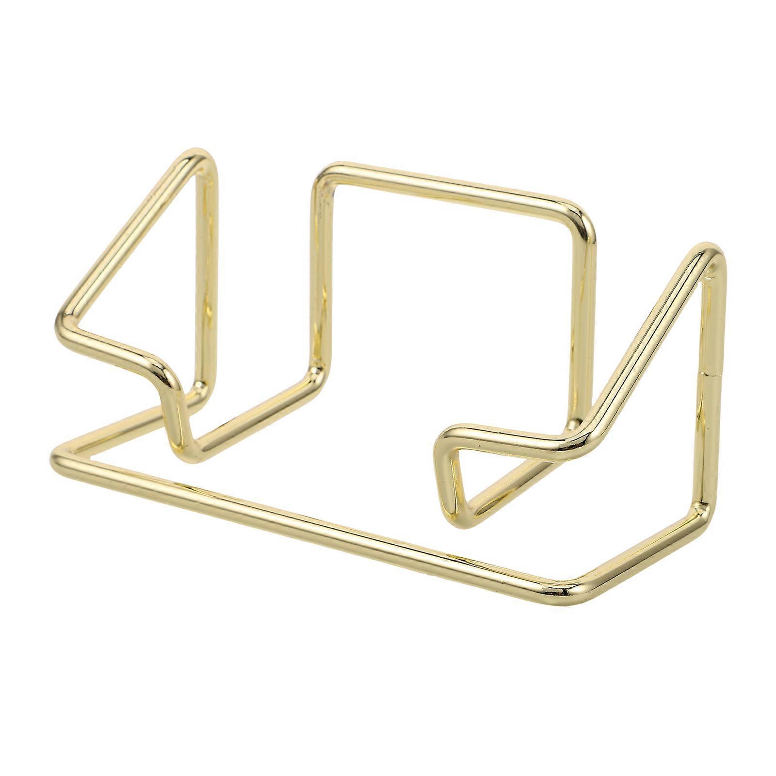 Iron Desk Card Holders Business Card Holder Desk Organization Business People 3.9×2.0×1.9in 1Pack