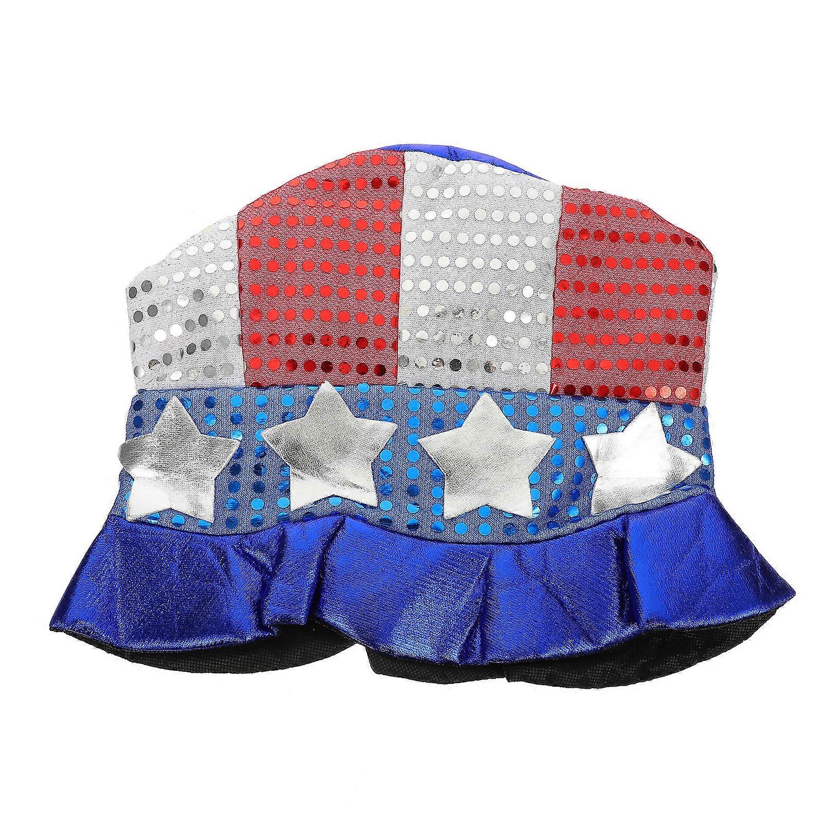 American Flag Cap Shape Festive Atmosphere Enhancement Elegant Color 30X19CM 1Pcs