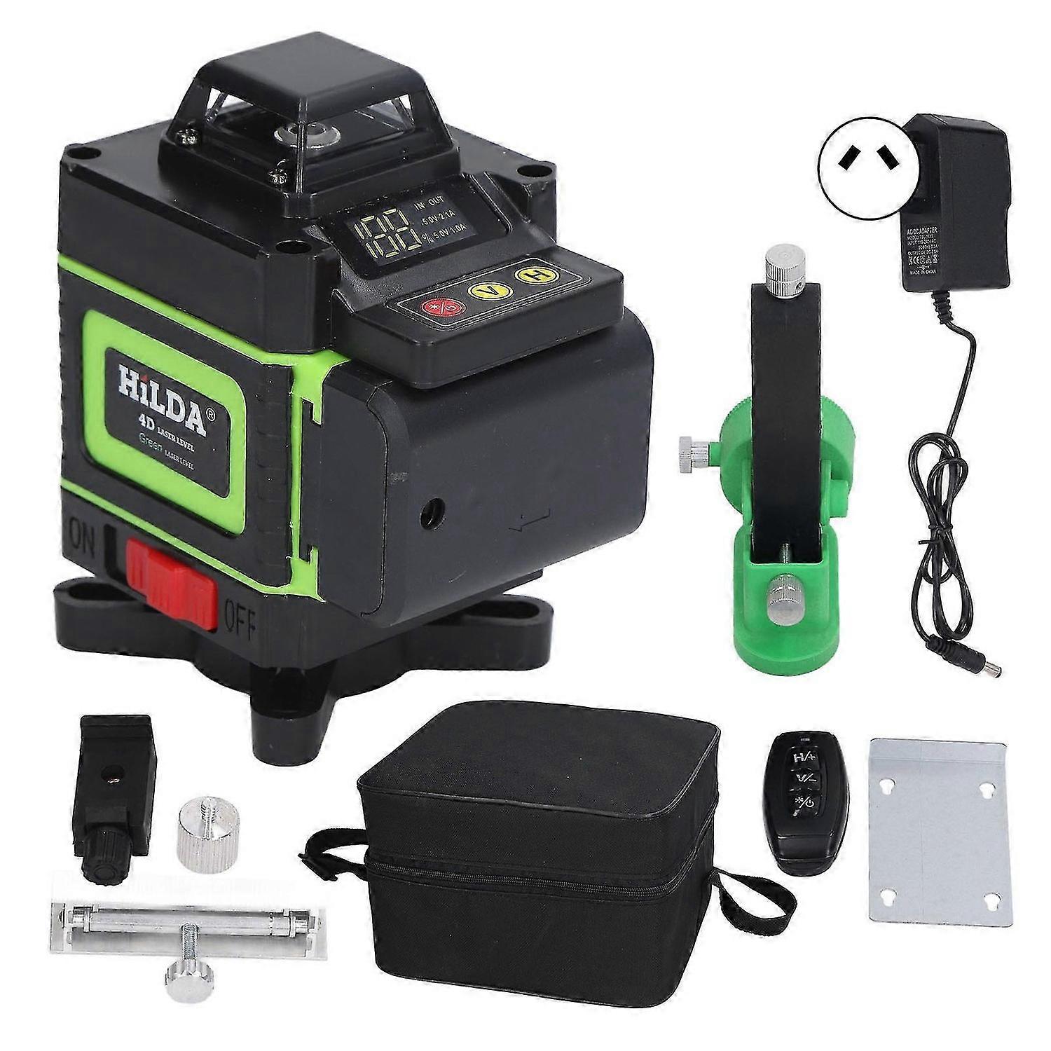 Line Level Accurate Self Level Manual Laser Line Level Tool for Long Distance Use 100240V AU Plug
