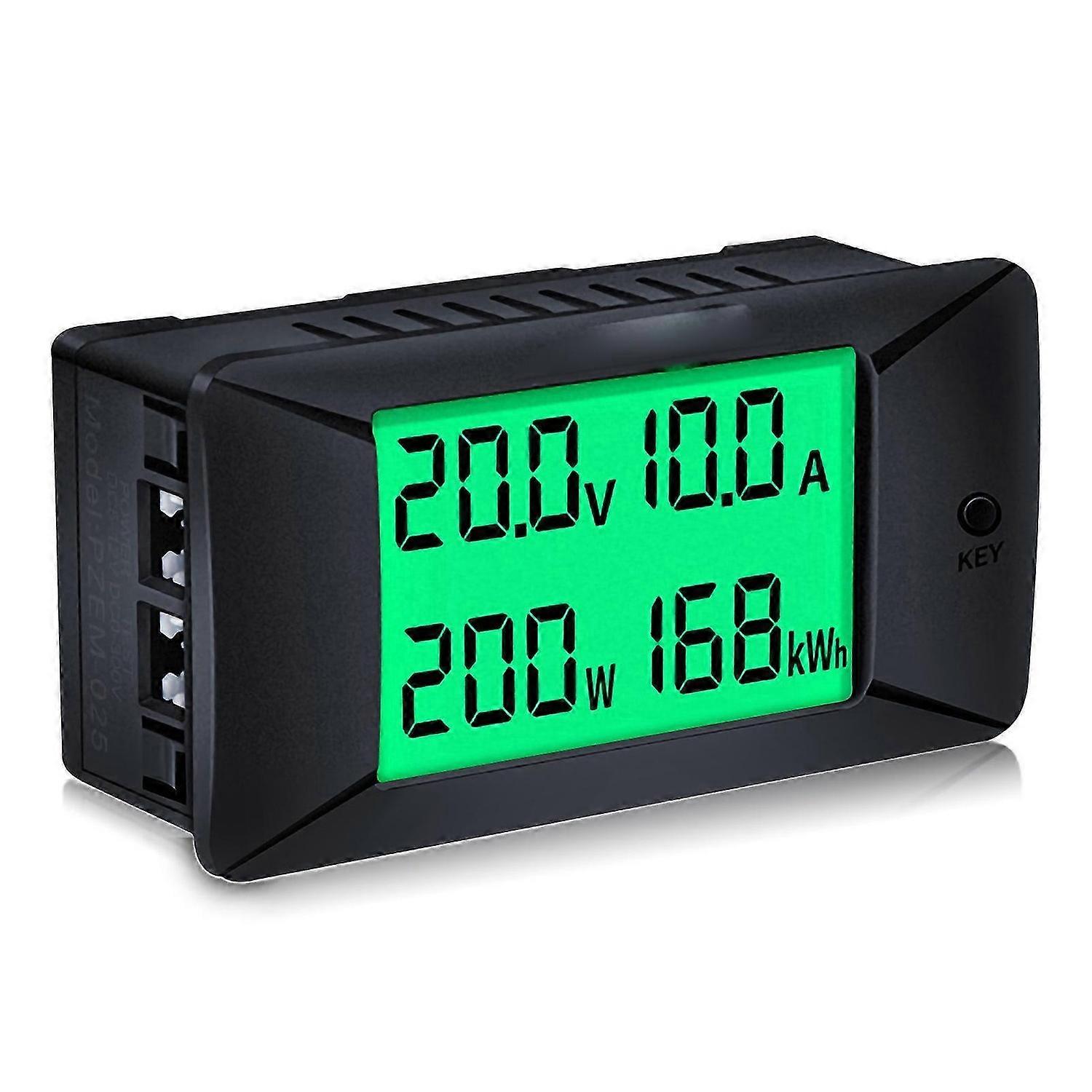 DC Digital Display Current Voltage Meter Voltmeter Ammeter 0300V 50A Power Energy Consumption Test Meter