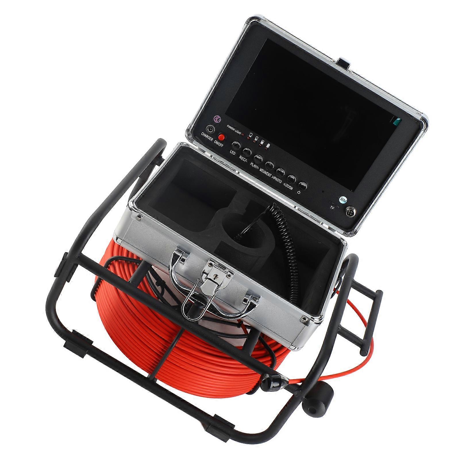 Riool Camera Pijp Inspectie Camera 9inch AHD Scherm Loodgieterswerk Snake Inspectie Camera 100-240V