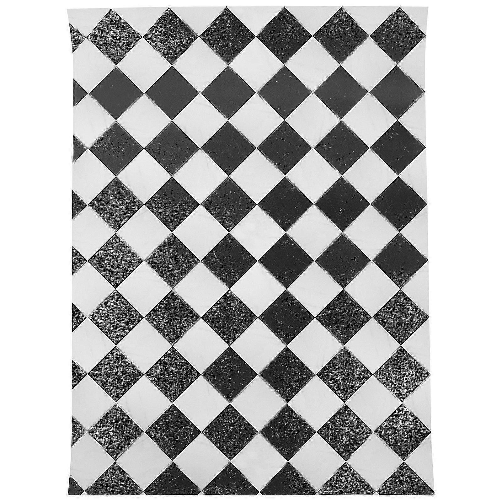 Dollhouse 바닥 시트 미니 마루판 재질 빈티지 스타일 미니 하우스 바닥 액세서리