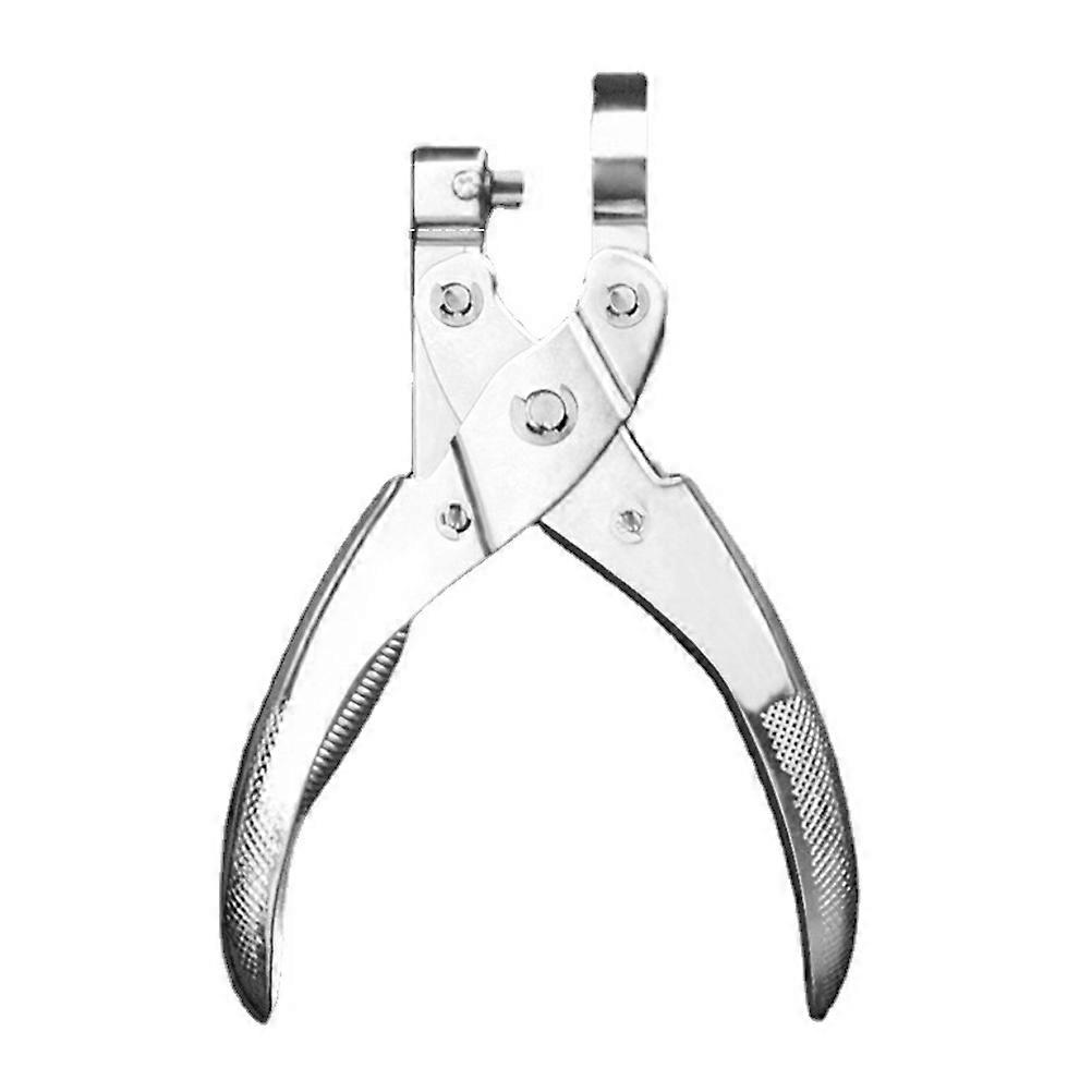 Portable Paper Puncher Bag Puncher Diy Art Projects Simple Design Metal Rubber Material Office Supply 1Pcs
