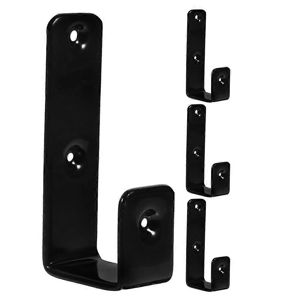 Bunk Bed Ladder Hardware Hooks Iron with Plastic Coating Multifunctional for Bedroom Organization 4Pcs
