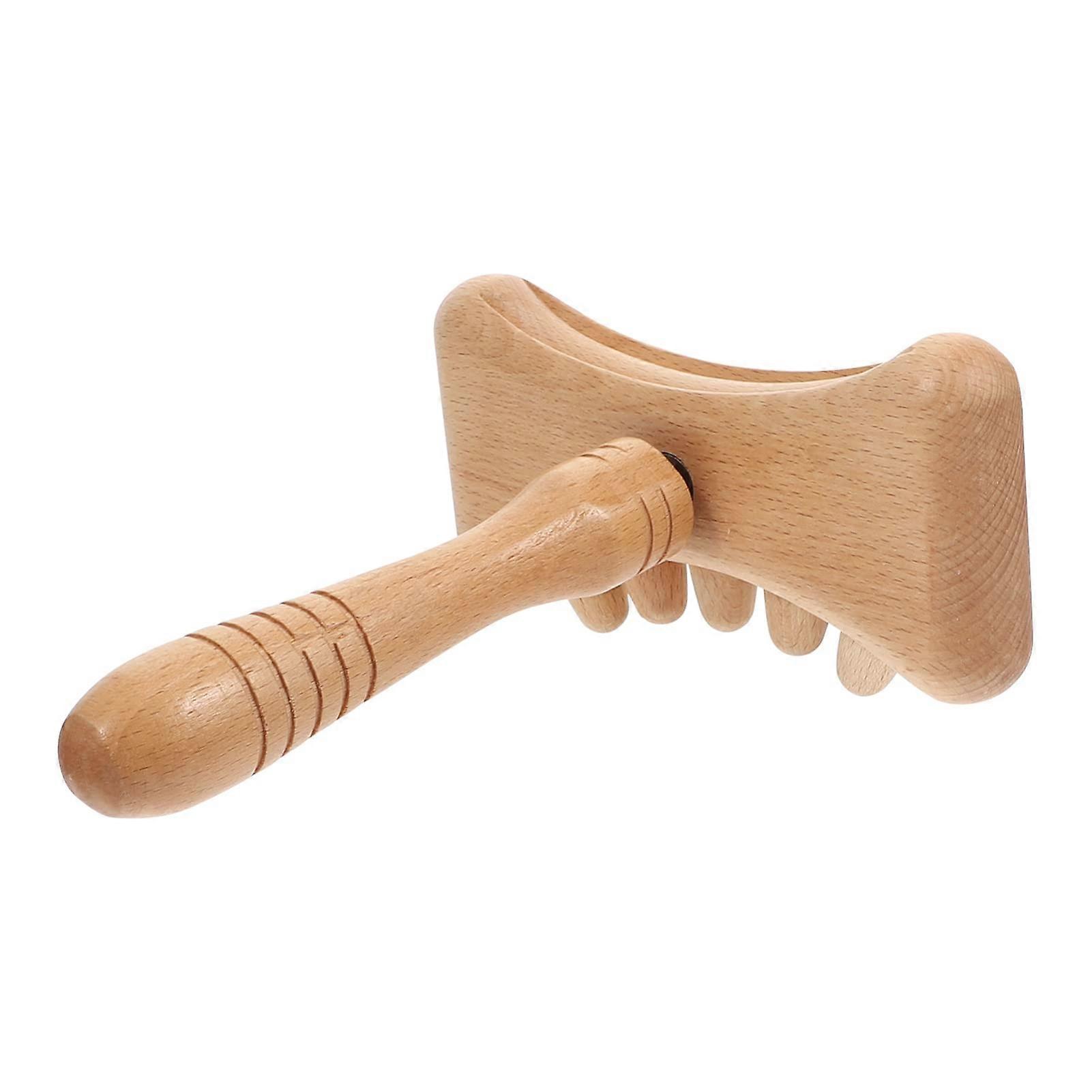 Gua Sha stick massager for shoulders, legs, abdomen with nonslip grip