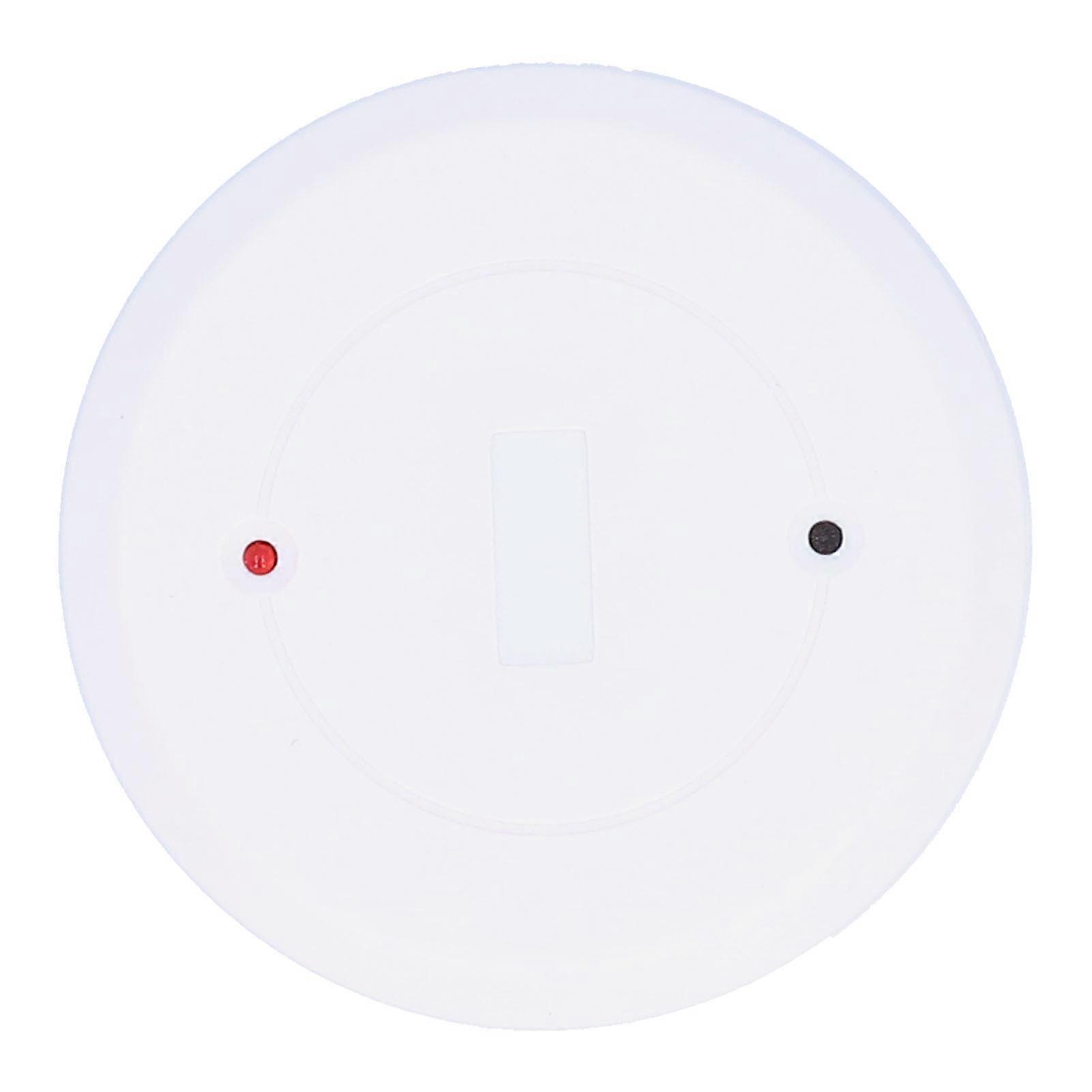 Wired Glass Break Detector Round Door Window Breakin Sensor Tamper Alarm Ceiling/Wall Mount