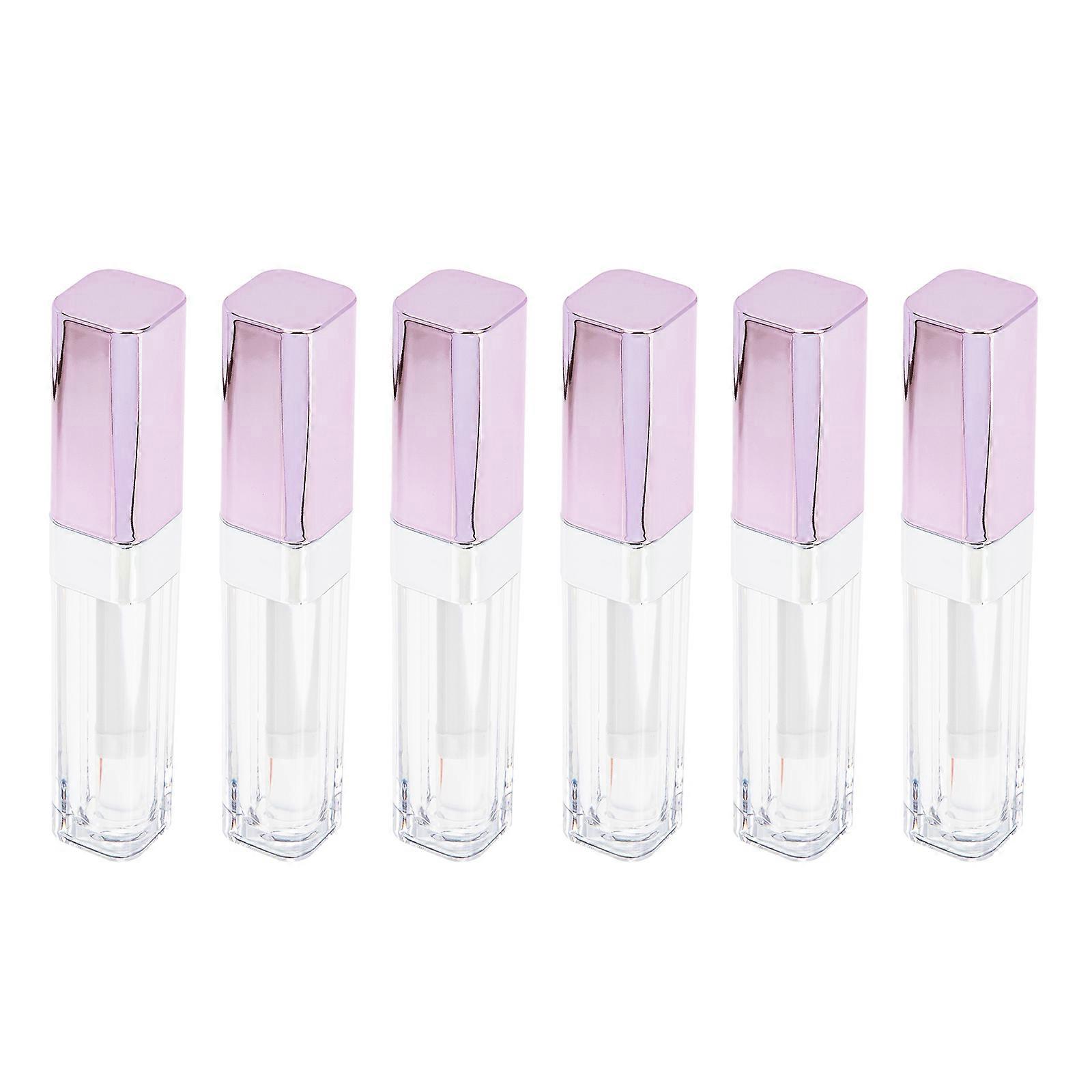 6pcs Refillable Empty Mascara & Eyeliner Tubes, Transparent Containers for Eyelash Cream, Travel & Outdoor Makeup Use