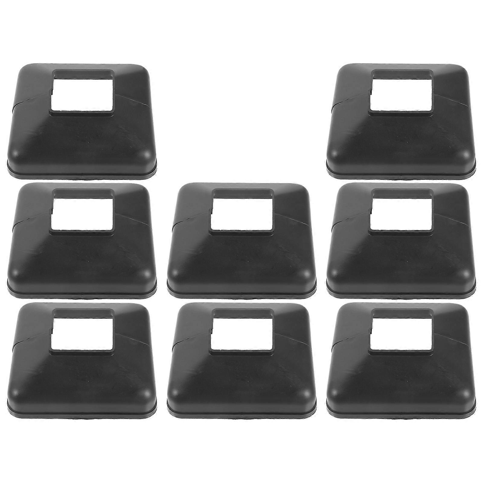 PVCフェンスポストキャップビニールポストスリーブ屋外用装飾用スカート6個