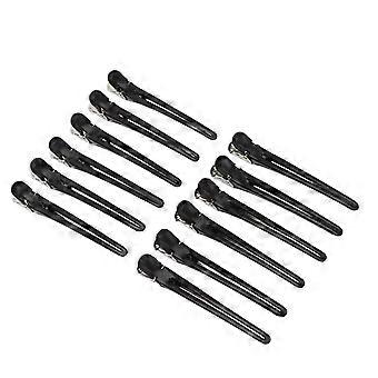 12 Pcs Duckbill Clips Resistente Evitar Escorregar Sem Costura Grampos de Cabelo Profissional para Barbearia Hair StylistYMMR)