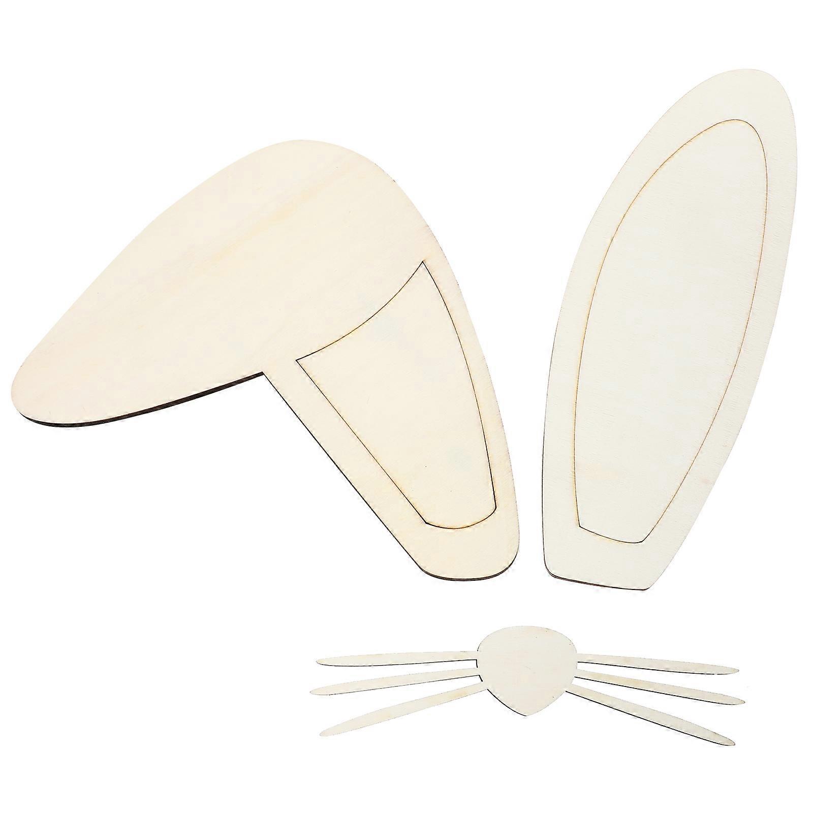 イースター保育園の装飾のための漫画のバニーイヤーウォールアート木製デカール–部屋の背景装飾のための耐久性と安全性のウォールステッカー