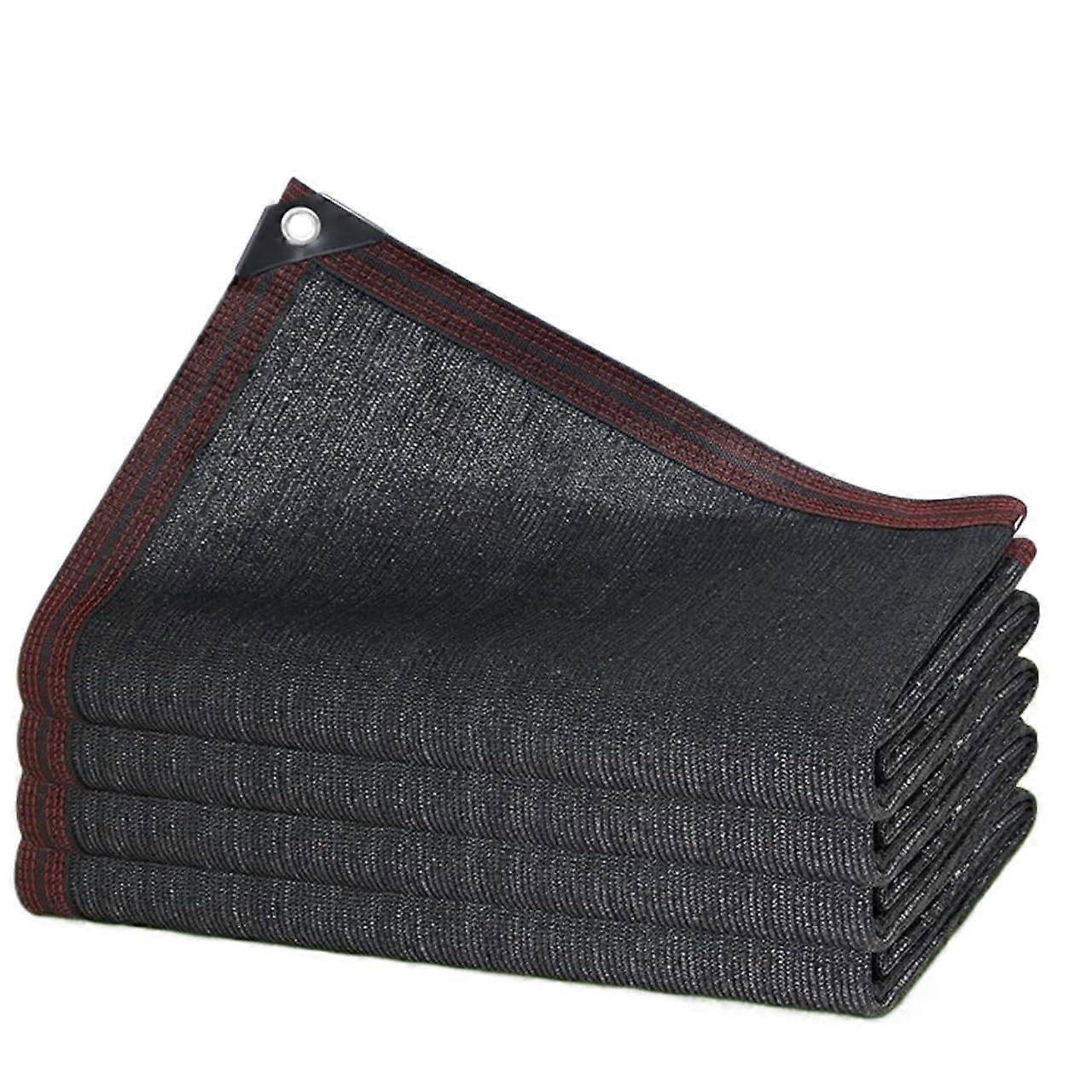 Outdoor Sonnenschutztuch, Black Shade Net, Customized 13x23ft Thermal Protection, Thickened Sunshade Fabric for Balcony Roof