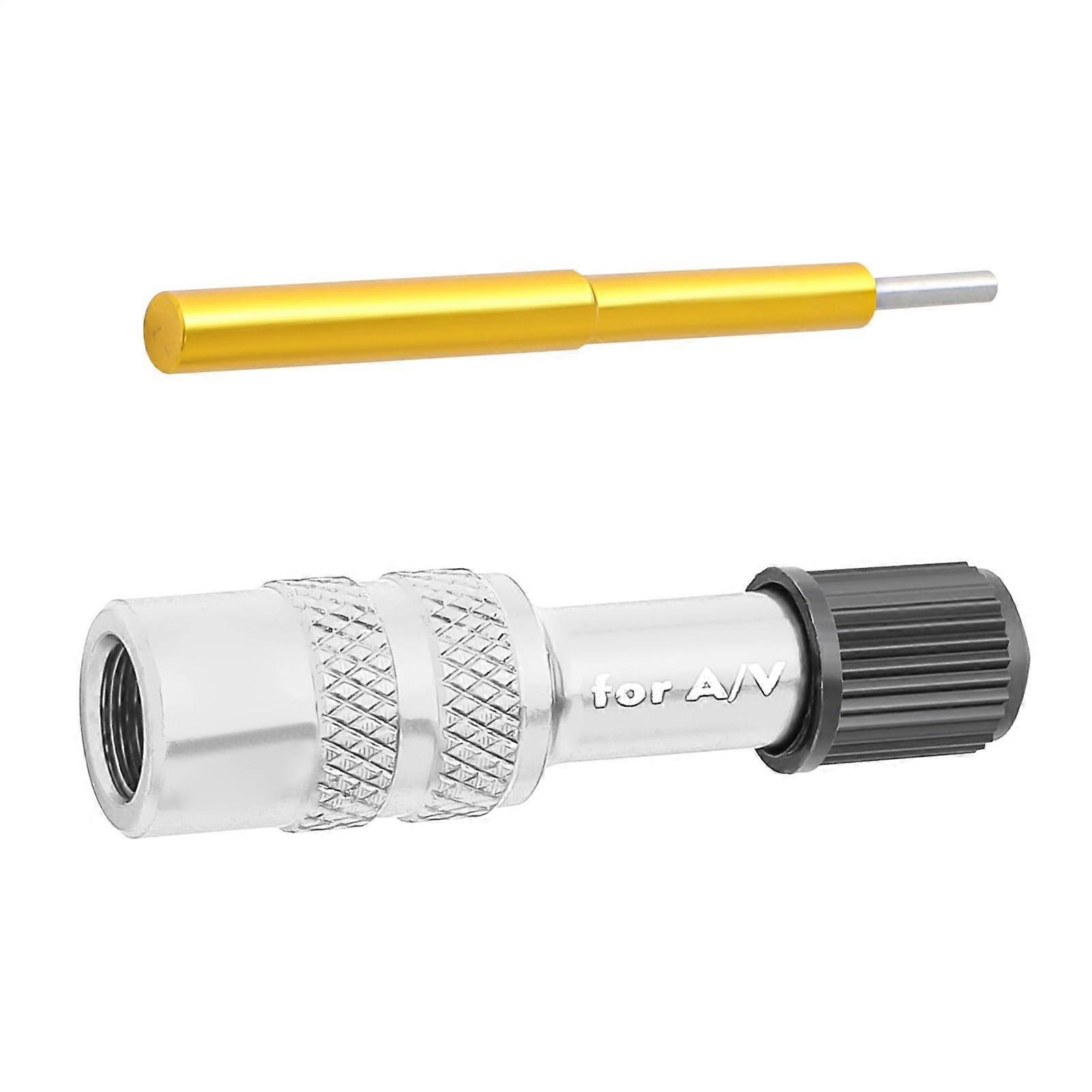 Radventiladapter Bike Pump Valve Adapter Front Fork Valve Converter For Road Bikes And Mountain Bikes Silver