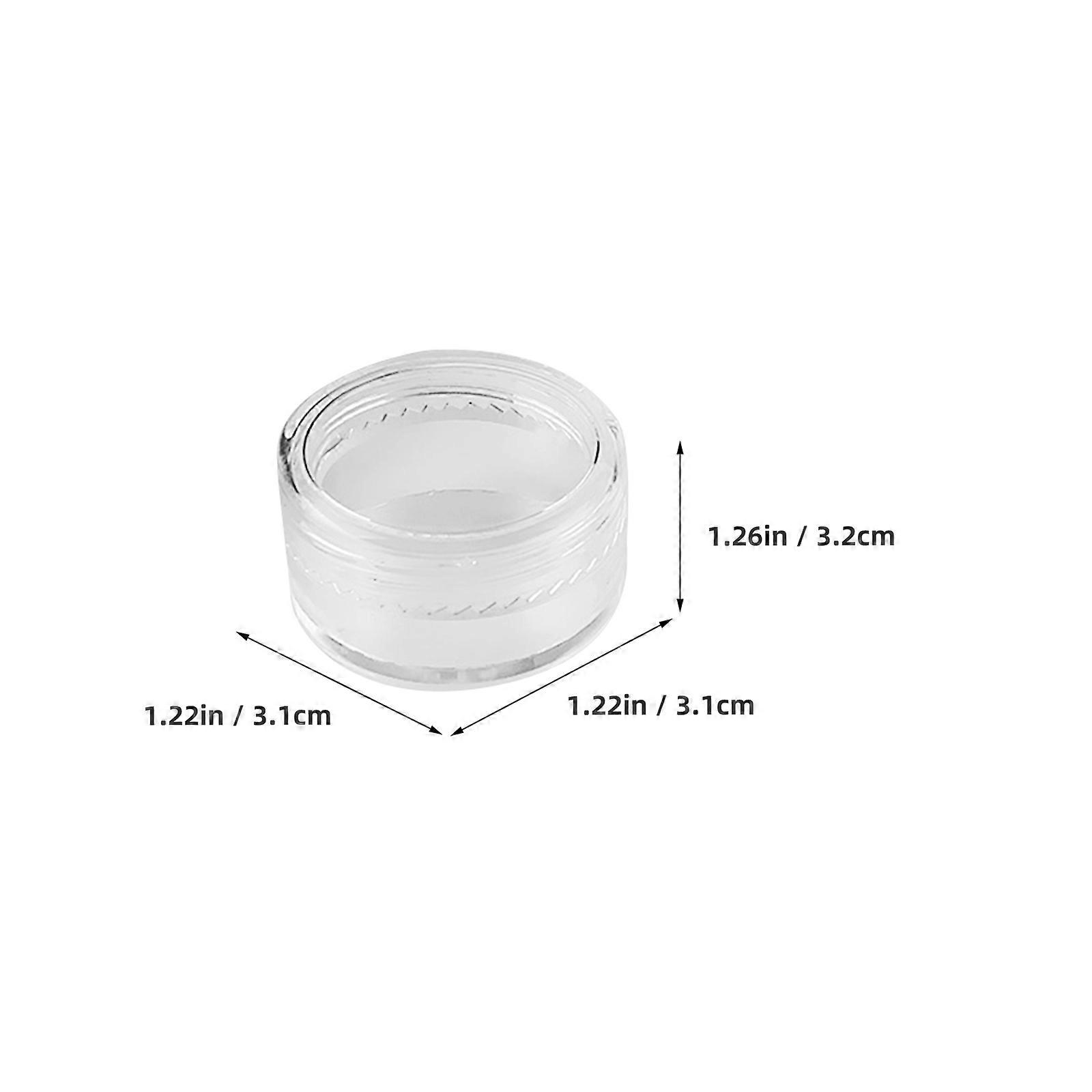 Portable Travel Bottles Plastic Pot Jars for Makeup Storage 50Pcs