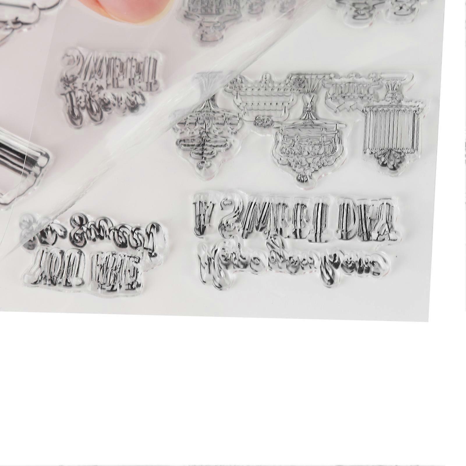 Transparent Stamp Candy Style Durable TPR Clear Stamping Widely Used Clear Stamp for Notebook Card Envelope