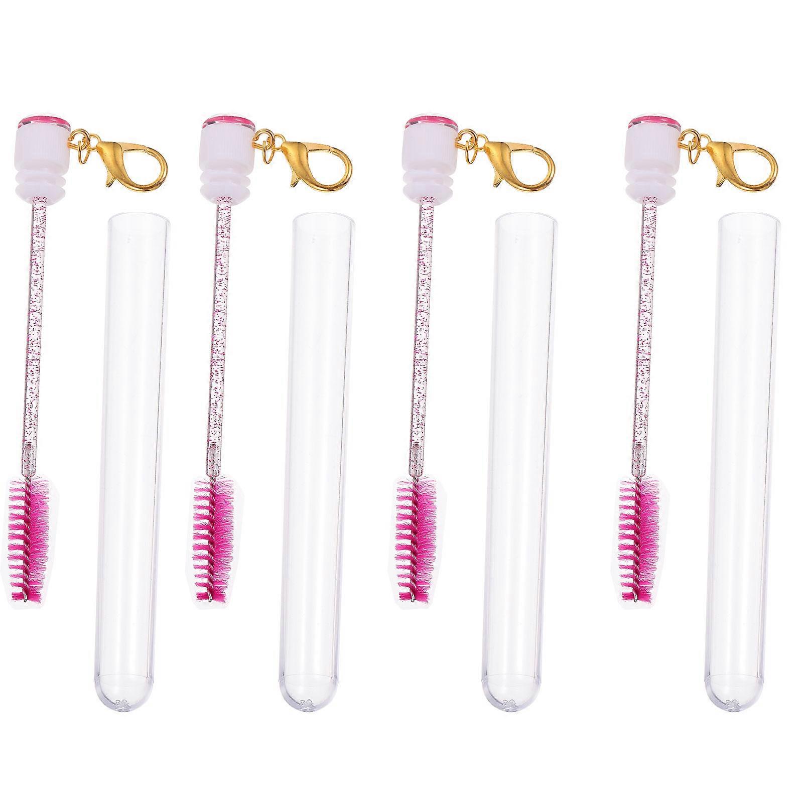 4pcs Eyelash Brush Tubes Mascara Bottles Wands