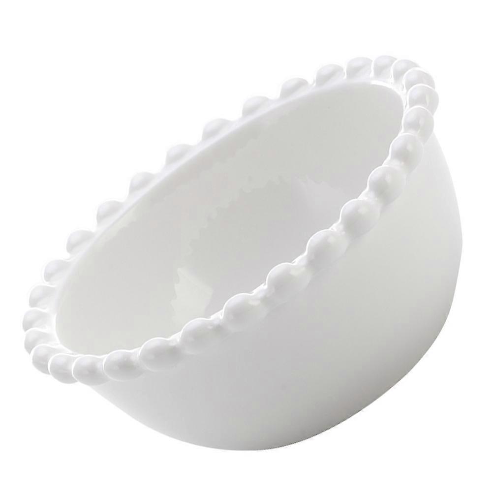 Elegant Ceramic Dessert Bowls for Fruits, Salads, Oatmeal, and Soups with Smooth Edges for Dinner Table Use