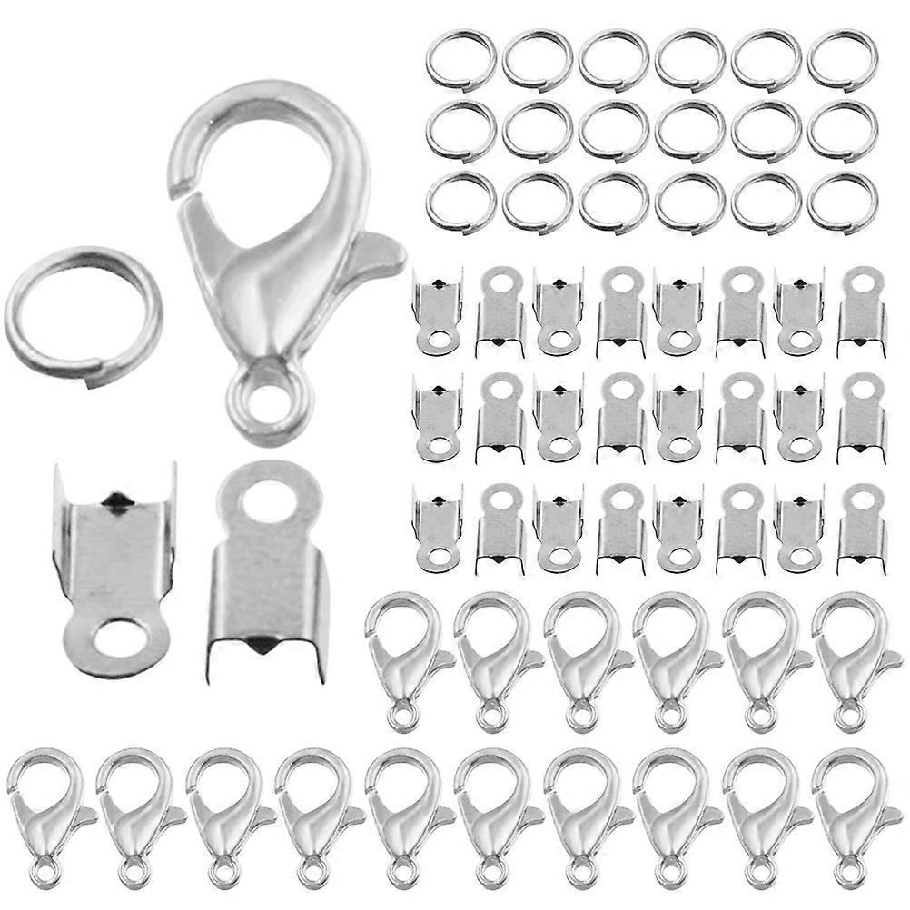 Silver Iron Jewelry Making Supplies Set for Decoration with 1 Set of Components