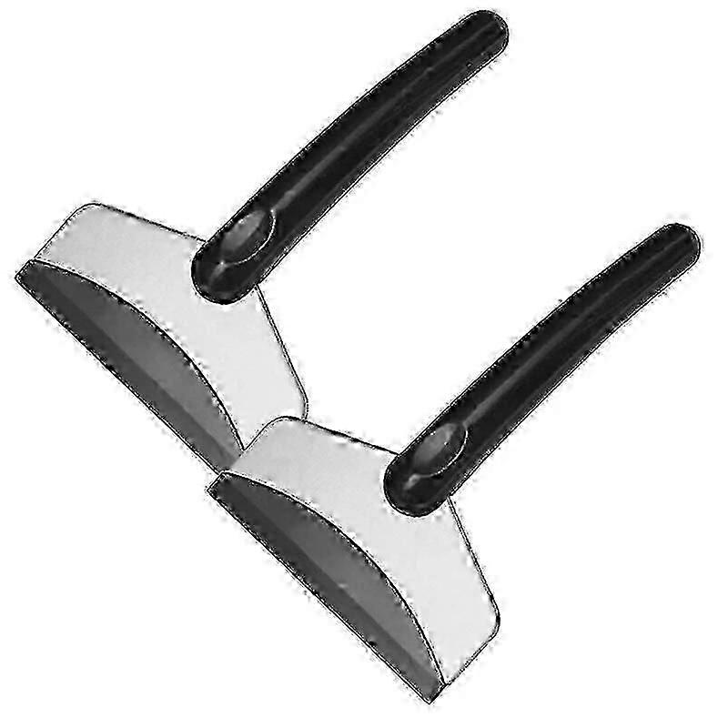 Car Ice Scraper Windshield Snow Brush Multi-function Stainless Steel Clean Tool 2Pcs