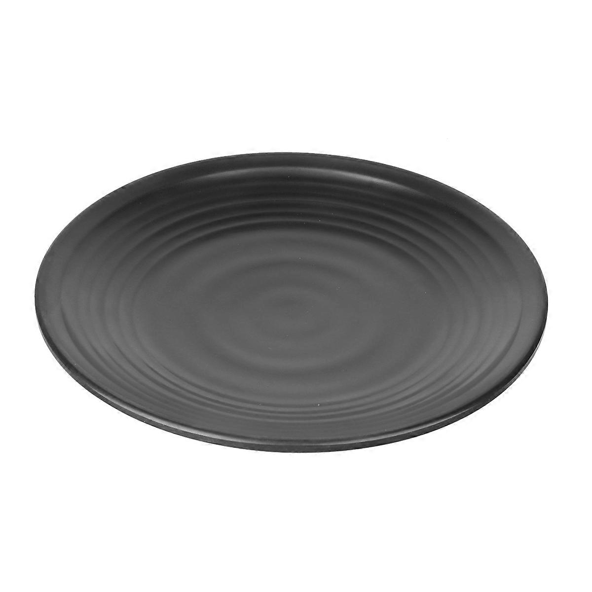 Black Plates Set for Eating Lightweight and Comfortable to Use 10.2 Inches