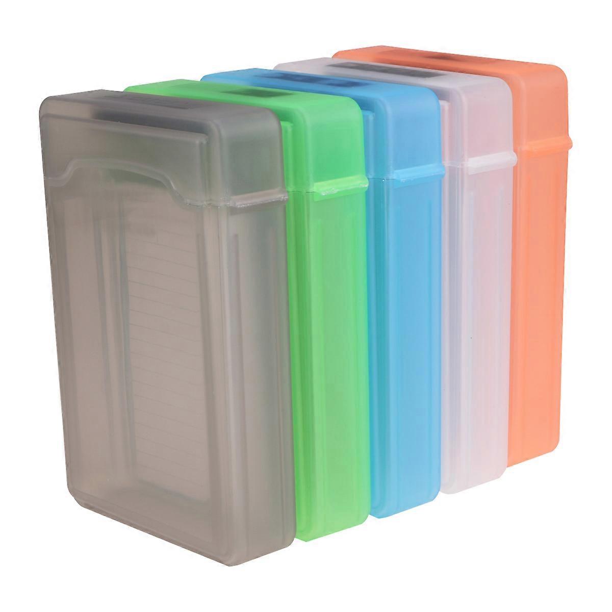 External Hard Drive Organizer Box Office Use Hard Drive Protection Case Plastic and Foam 16*11*3cm Easy to Put the Hard Drive 5Set