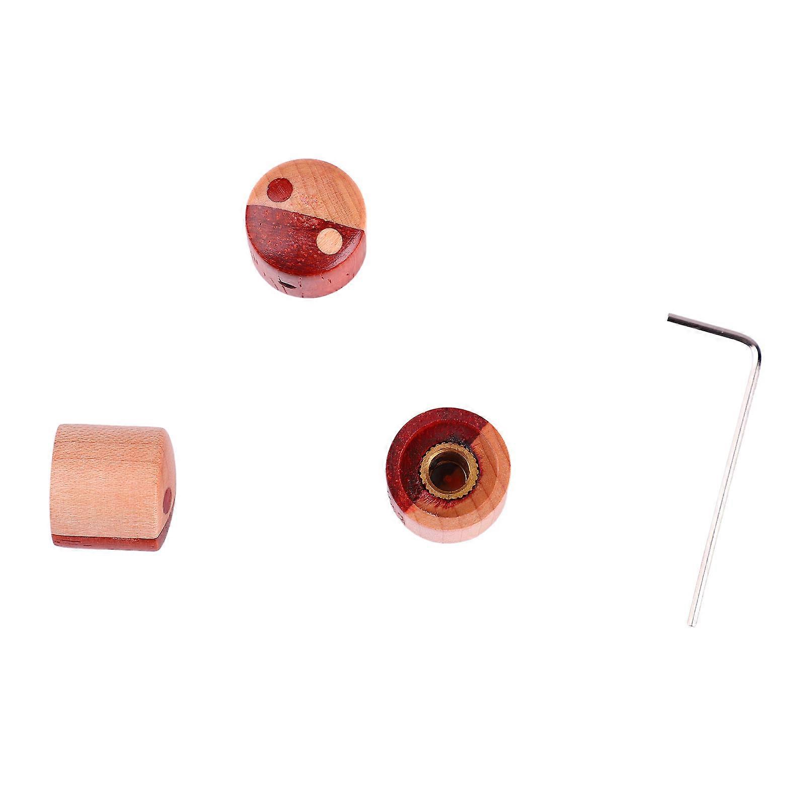 3Pcs Guitar Control Knob Fit Top Wood Set Kit Instrument Accessory for Replacement GD417
