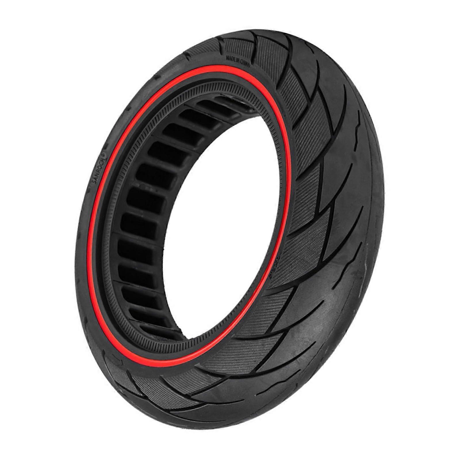 10' Front Rear Tubeless Scooter Tire Tubeless ExplosionProof Tire Red