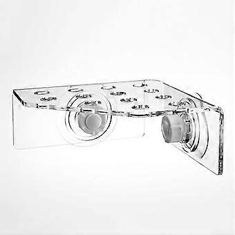 Efficient Coral Reef Accessory, Transparent Acrylic Coral Rack CRB-13 with 5 Holders for Cultivating Live Corals