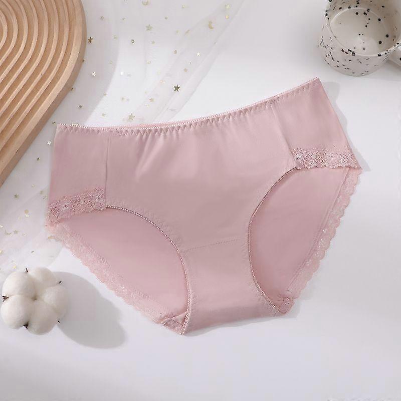 Women's Cotton Fresh Simple Breathable and Seamless Comfortable Oversized Simple Lace Underwear