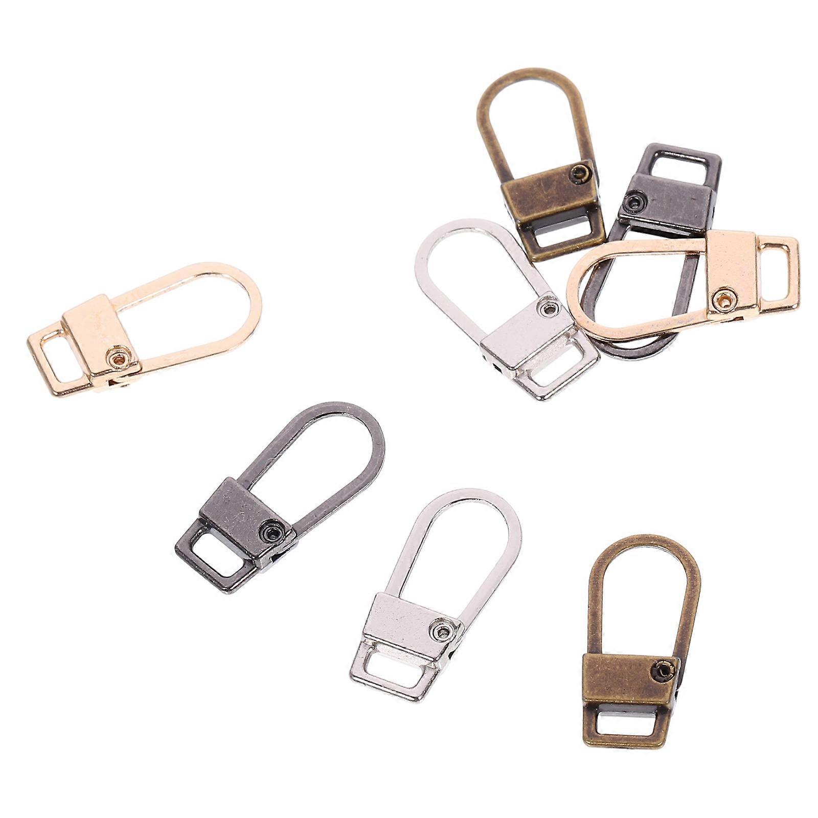 Zipper Head Multi-Function Zipper Pulls For Bags General Users Square 8Pcs