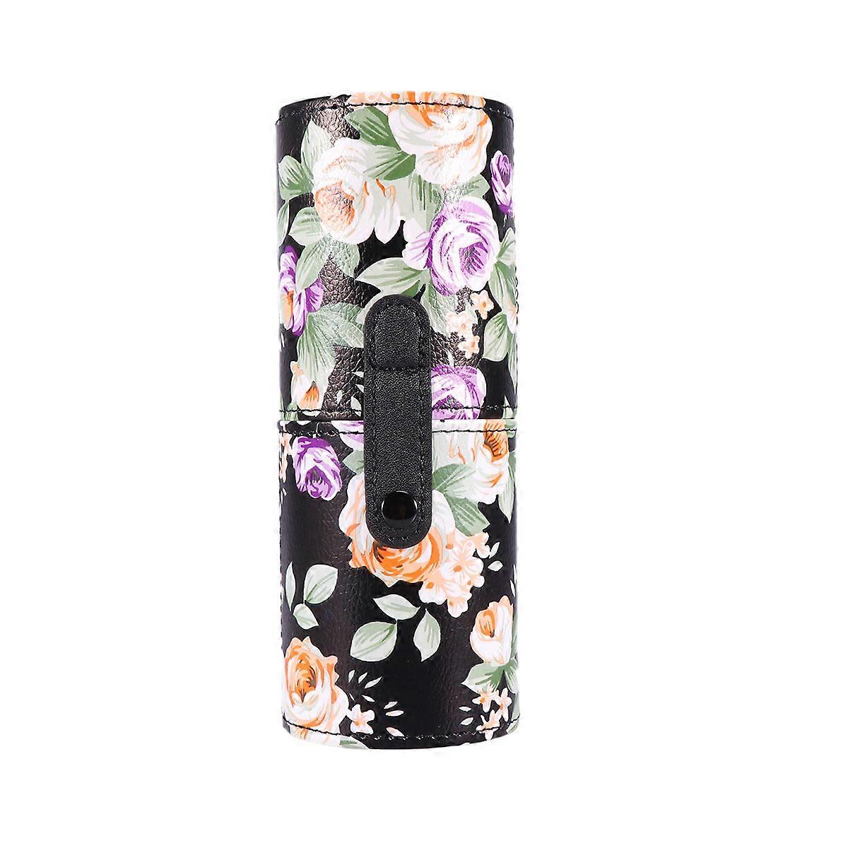 Makeup Brush Holder Bucket For Travel And Daily Use In Black Color Designed For Women With Brush Protection Function 1Pcs