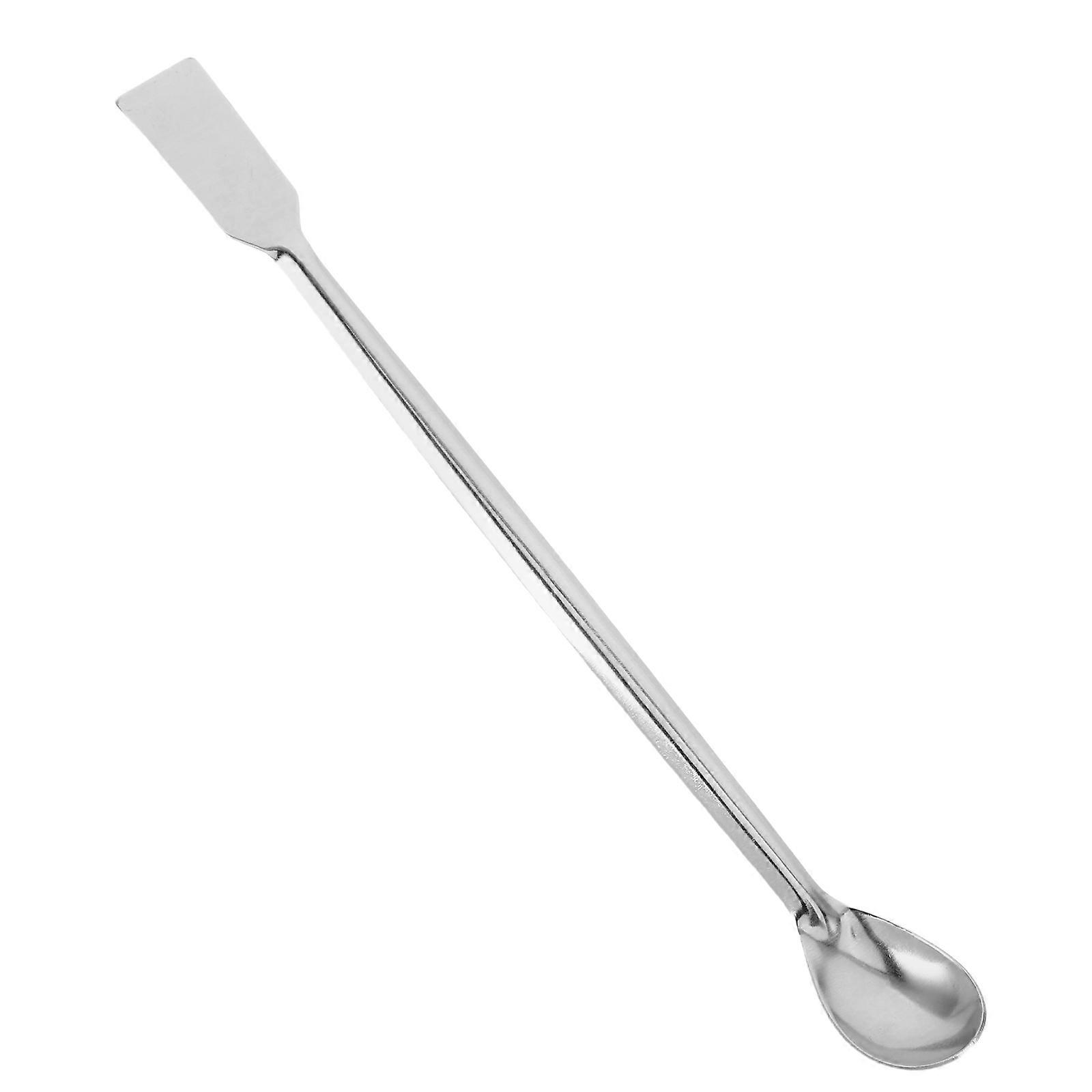 Stainless Steel Long Handle Spoon for Lab Use Durable Scoop Tool with Smooth Surface Silver 12.5 Inches