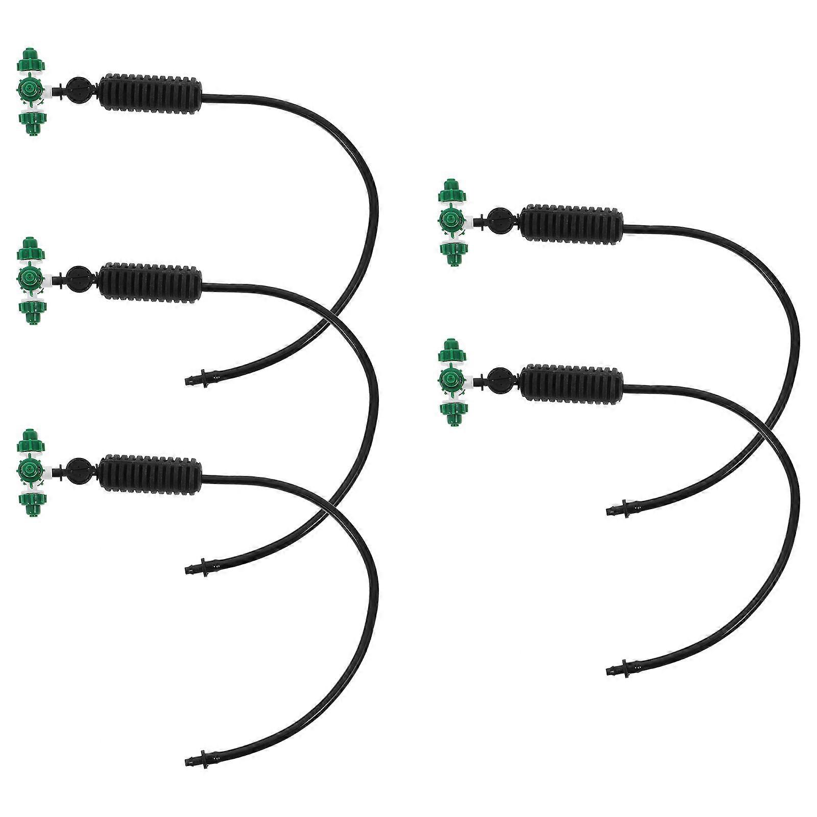 5 Adjustable Garden Spray Nozzles for Efficient Misting Irrigation in Greenhouses and Gardens with Antidrip Design to Enhance Humidification and