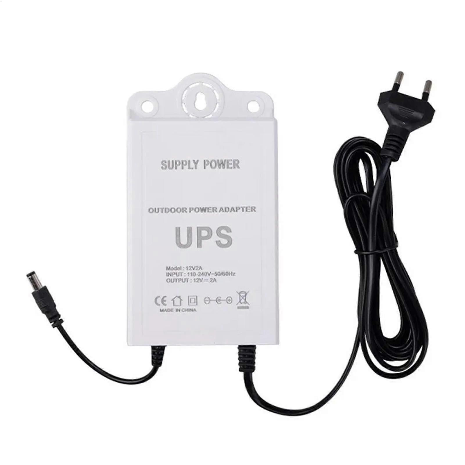 Outdoor Uninterruptible Surveillance Camera Adapter 12V2A Surge Protection Backup
