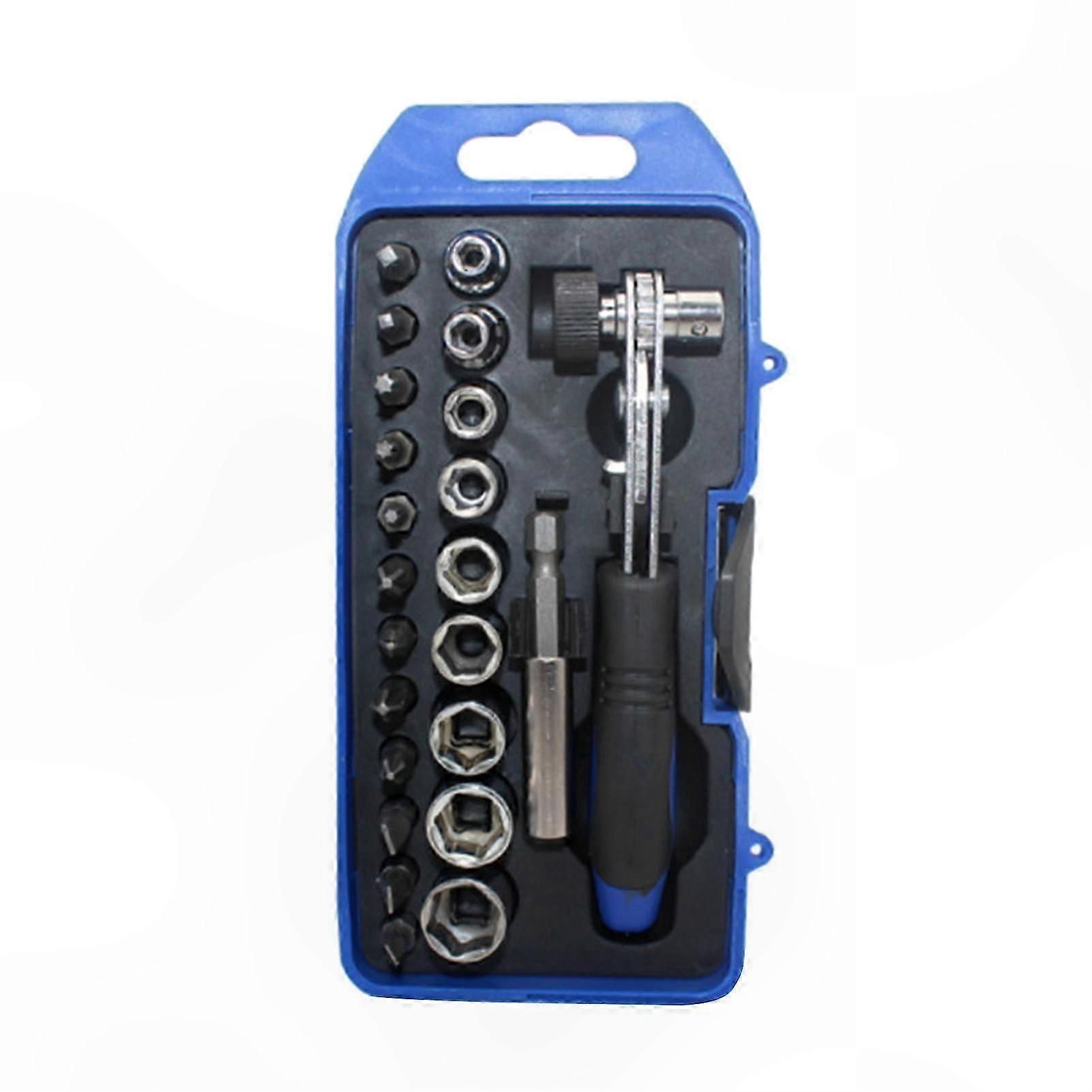 Durable 23-Piece Socket Wrench Bit Set with Assorted Sizes for Appliance Repair and Maintenance Tasks
