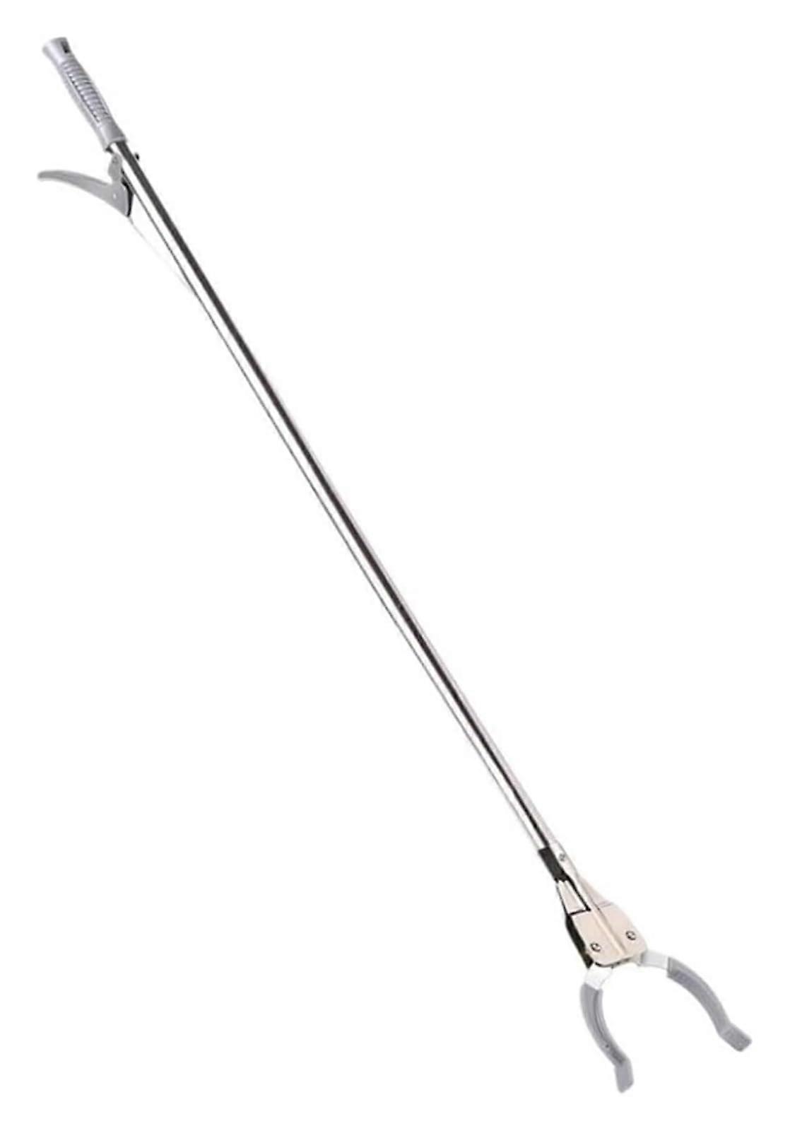 Gripping tongs, Foldable grippers, 2PCS Grabber tool Reaching claw Pick Up Gripping tool Trash Garbage Picker 94CM Silver