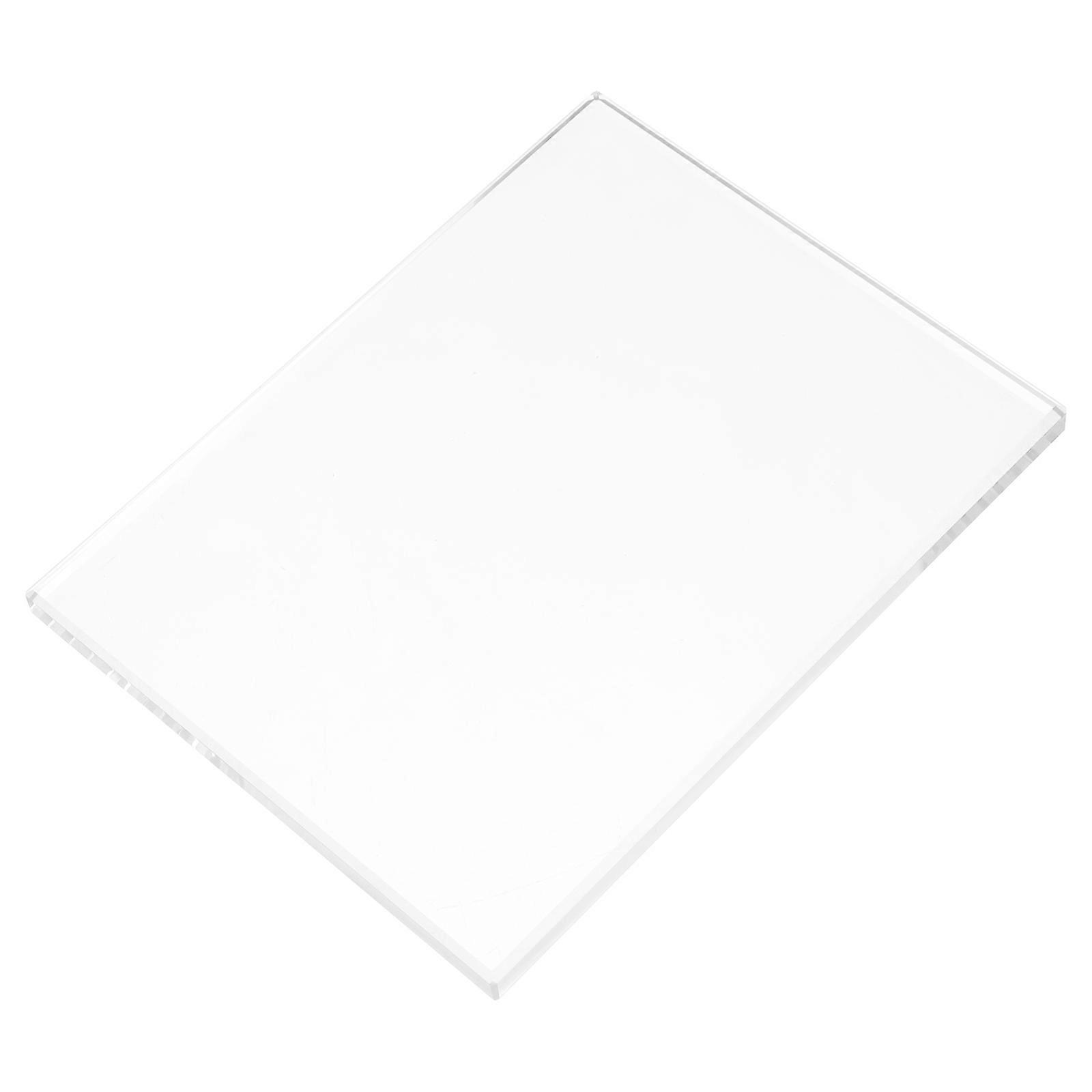 DIY Craft Grinding Board Made Of Clear Tempered Glass 13x10x0.8cm Great For Polishing 1Pcs