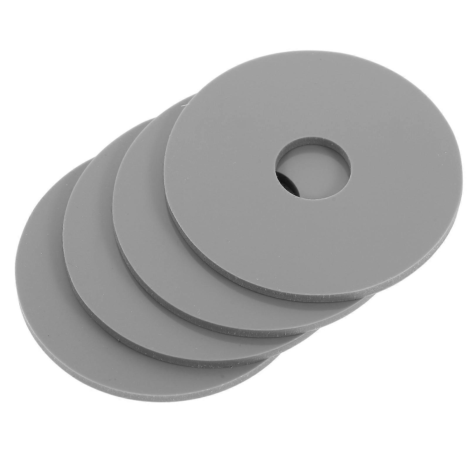 4pcs Toilet Seal Kit for Valve Replacement and Tank Parts Including Flush Valve Seal and Fill Valve in Grey