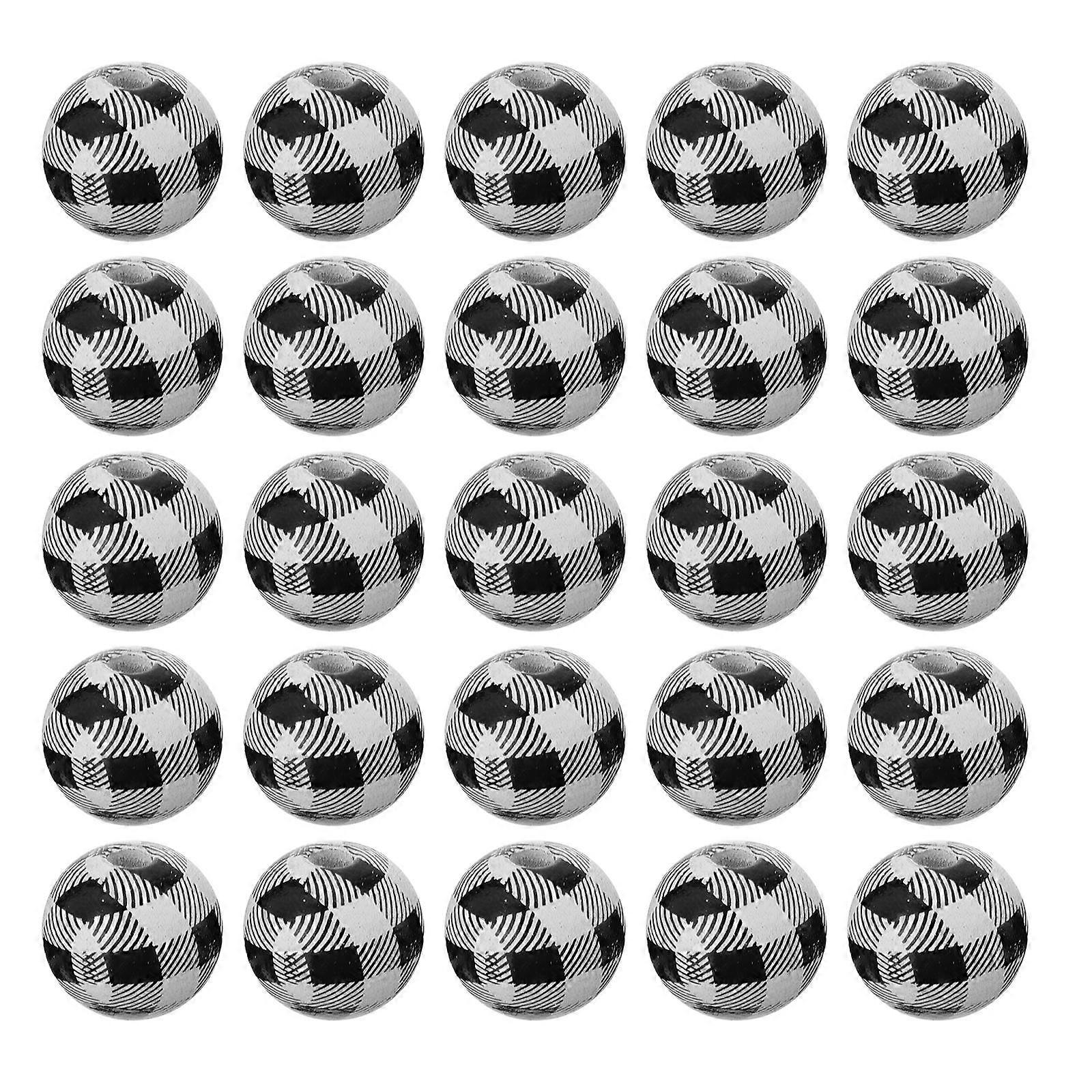 DIY Beaded Accessories 100Pcs Square Plaid Wood Beads For Craft Makers 1.6X1.6CM Multi Color