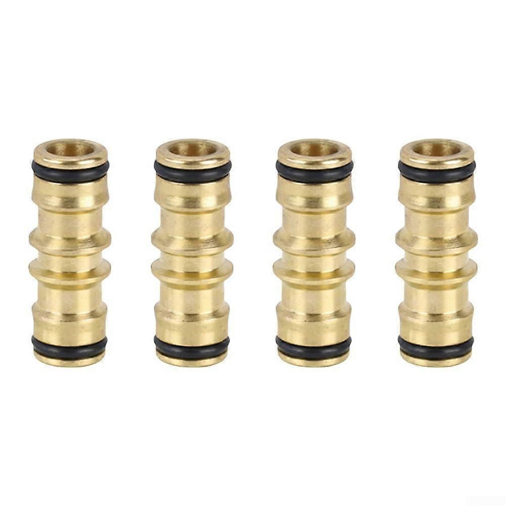 4 Copper Connectors with Quick Connector for Water Pipe, BiDirectional Design for Reliability