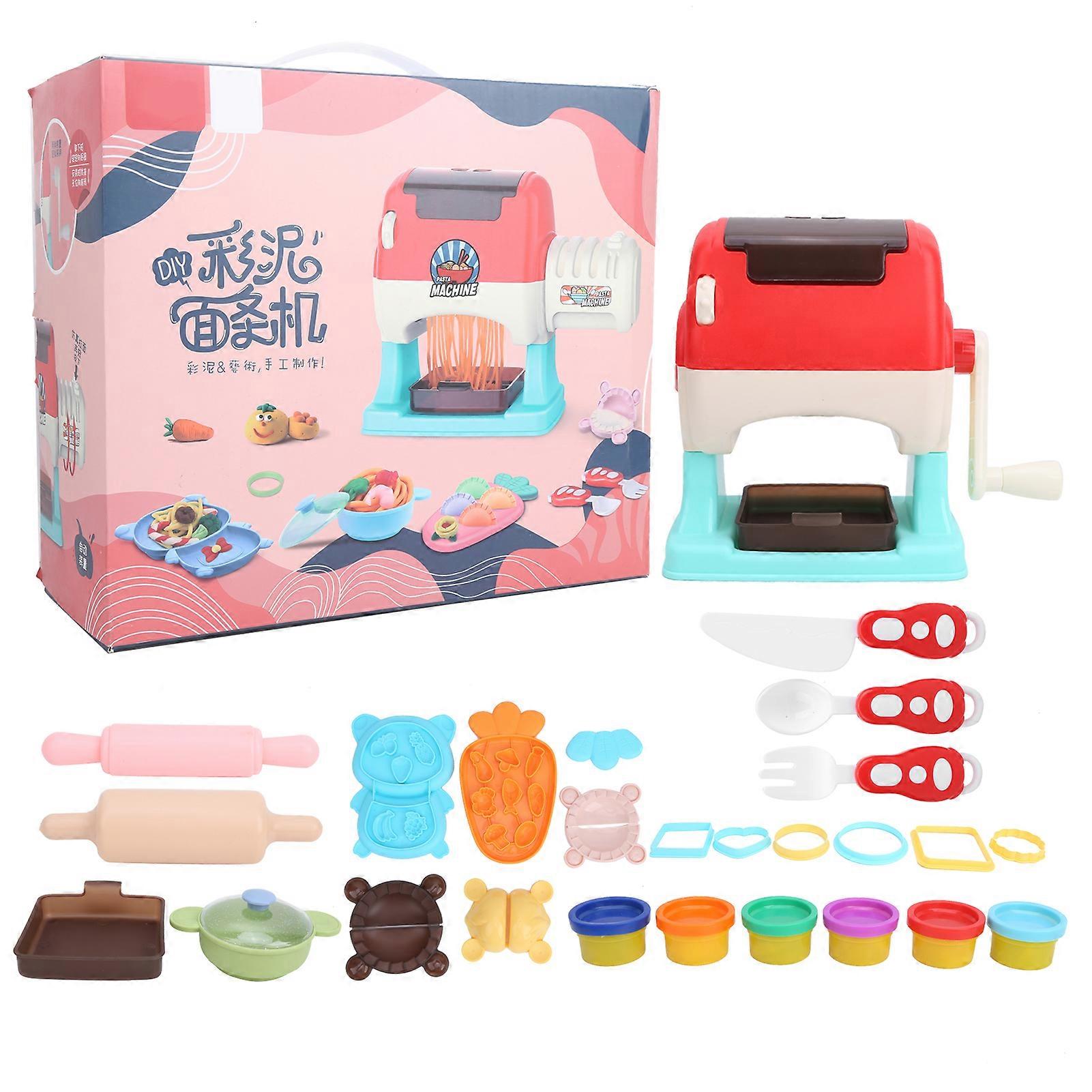 Noodle Machine Toy Manual Kid Color Clay Set Plasticene Mold Kitchen Play House ToysManual