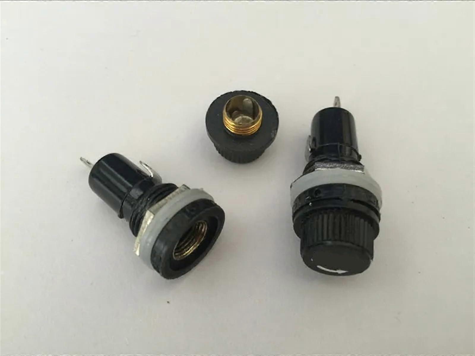 50 pieces black fuse holder for 5x20mm fuse tube sockets