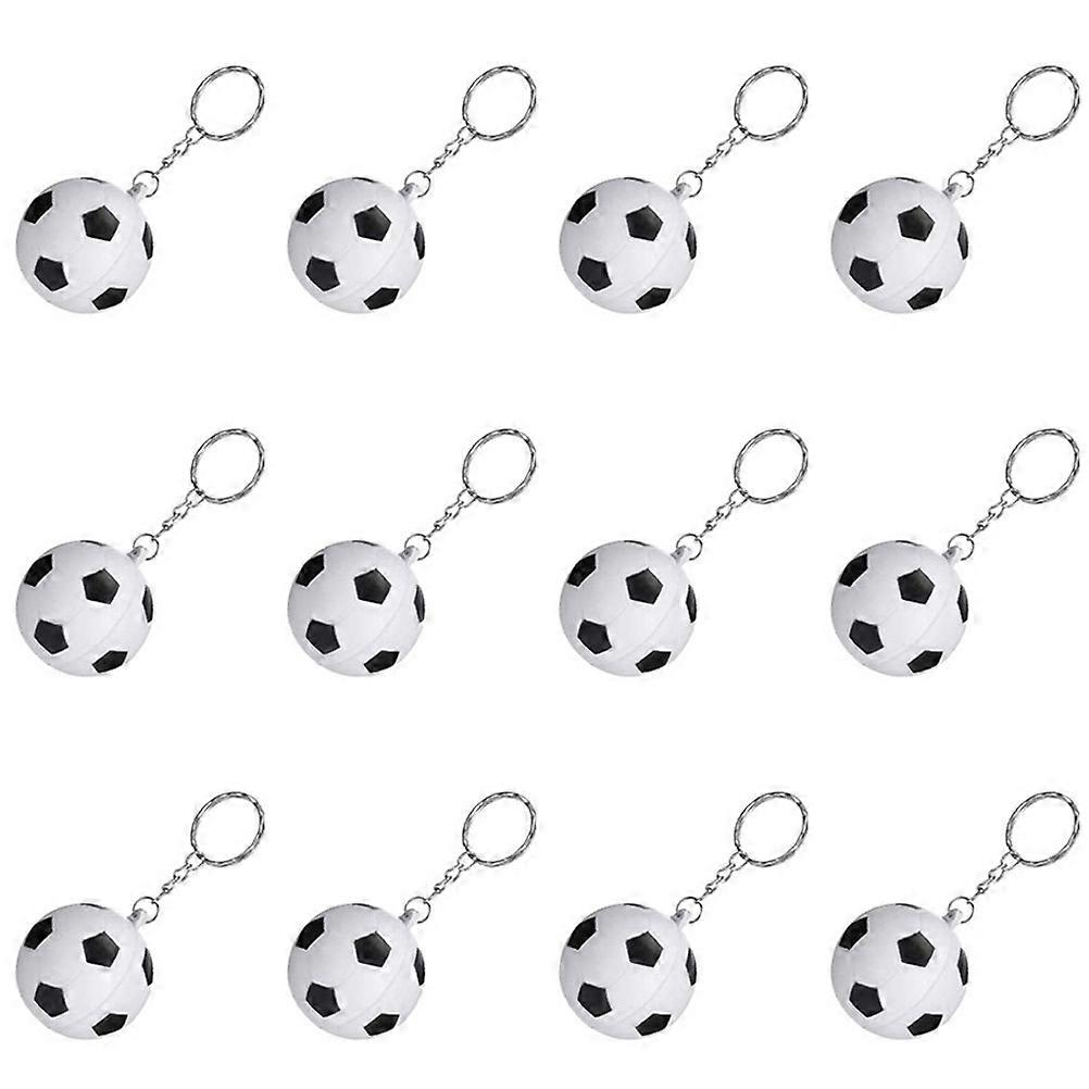 Sports Keychain 12Pcs Decorative Soccer Keychains For Children Small Items Portable Stylish Design