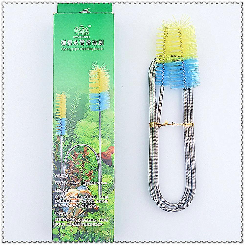 Multi Color Double Ended Cleaning Brush for Aquarium Fish Tank with Bristles 18x1