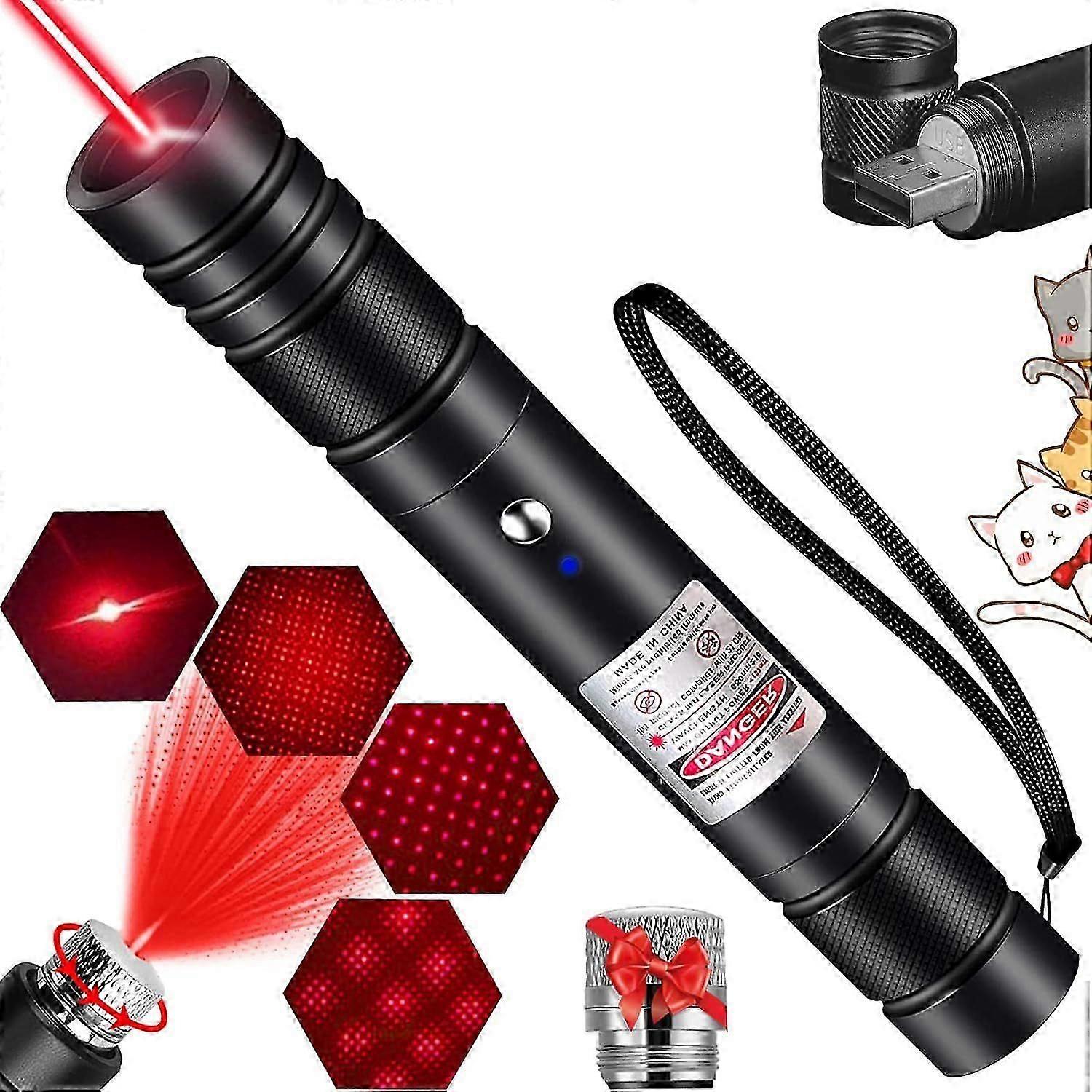 2025 latest red laser pointer cat toy, red high power laser pointer long distance strong l
