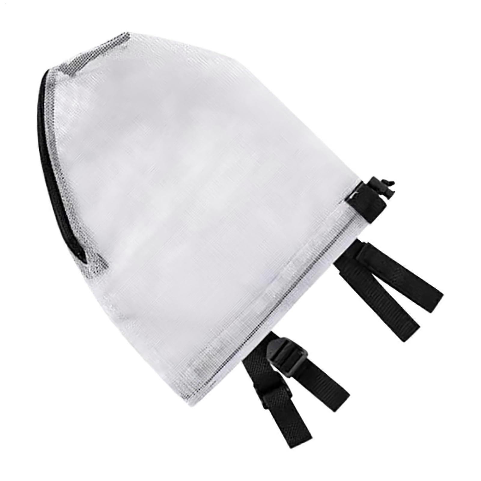 Dog Face Shield, Portable Mesh Protection for Dogs with Zipper Hood Net for Outdoor Adventures
