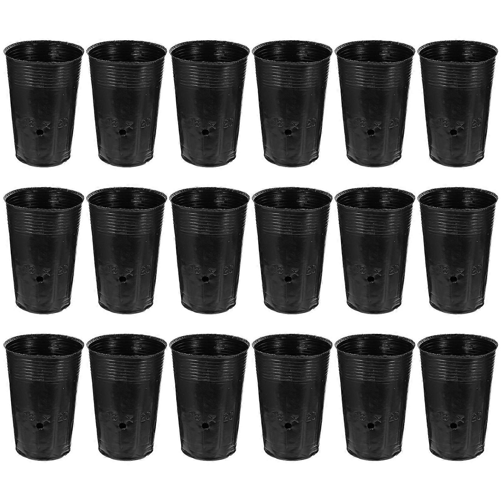 Plastic Grow Pouches 100 Pcs For Plant Cultivation Suitable For Various Plants 18.00X12.00X12.00CM Enhancing Root Aeration