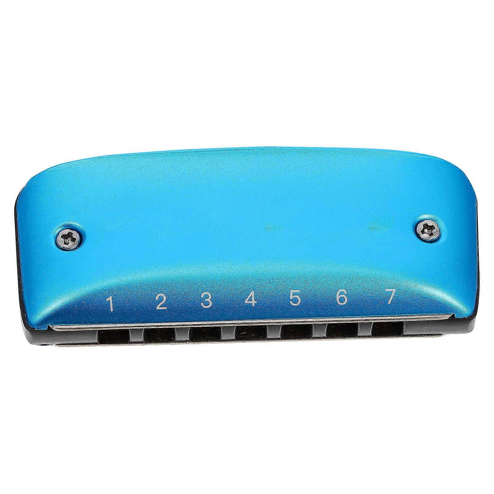 1Pack Key Of C Harmonica For Leisure Time 7 Holes Portable Design Ideal For Music Lovers