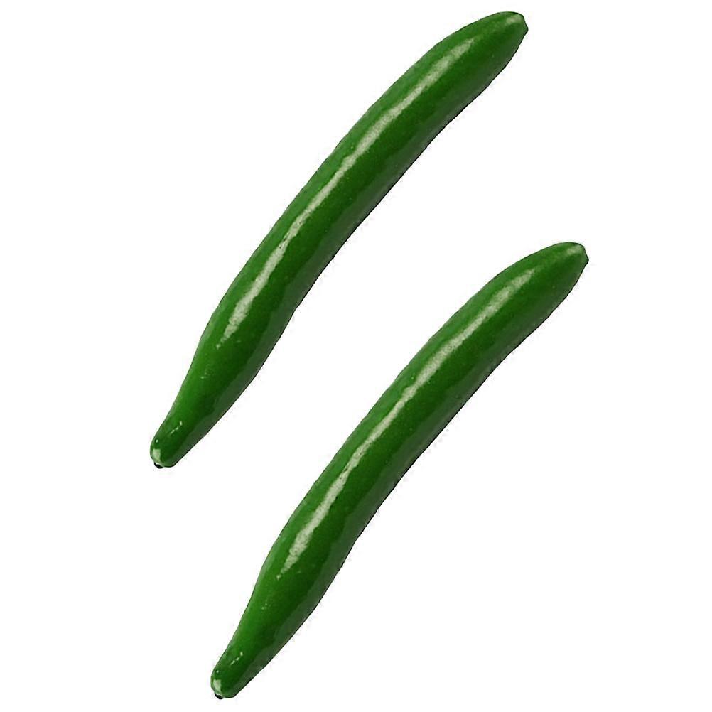 Lifelike Artificial cucumbers Made of Foams for Decoration Green Color Widely Used in Home and Restaurant Props
