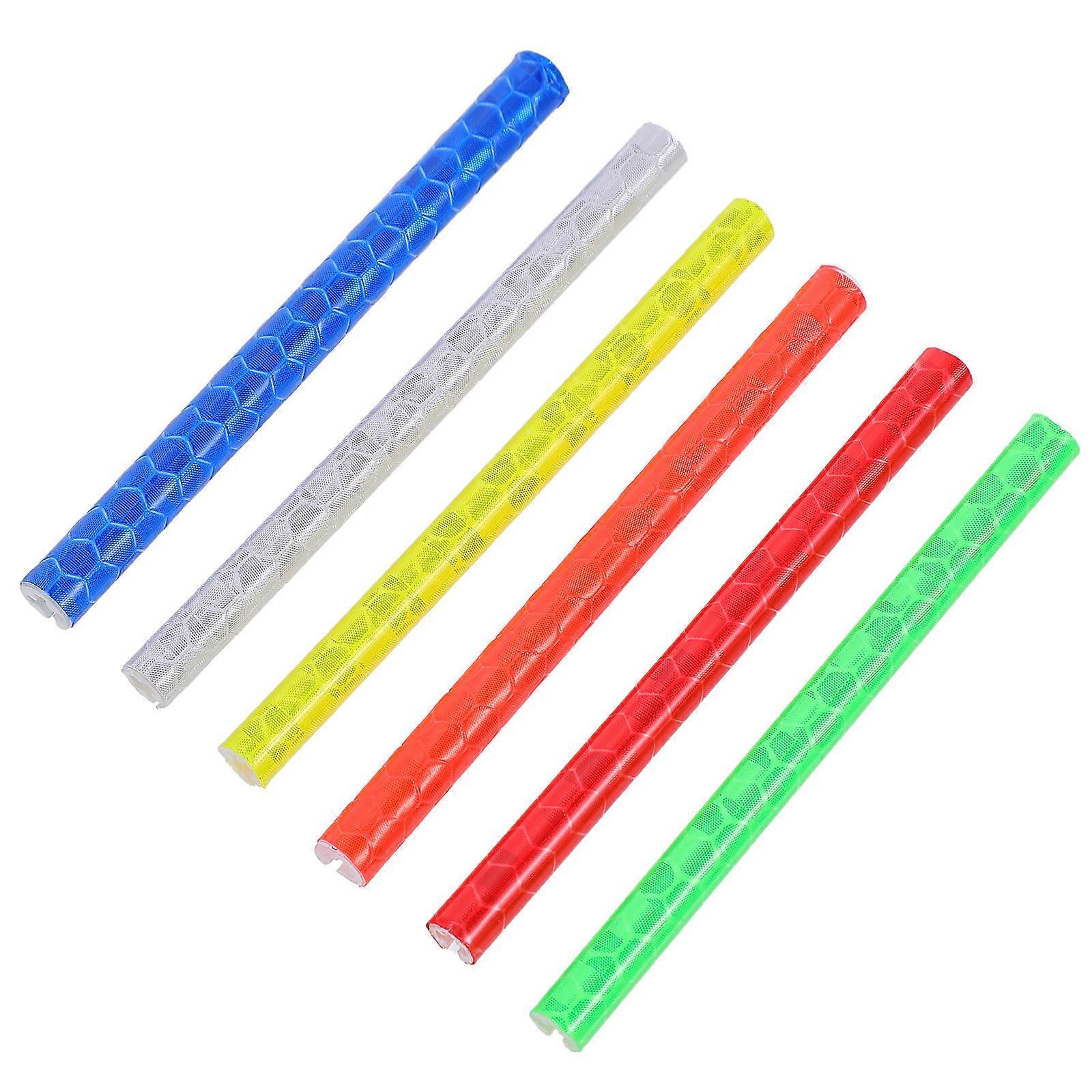 72Pack Assorted Color Wheel Spokes For Bike Wheel Night Riding Decoration Enhanced Safety Under Bad Weather Conditions PVC Material